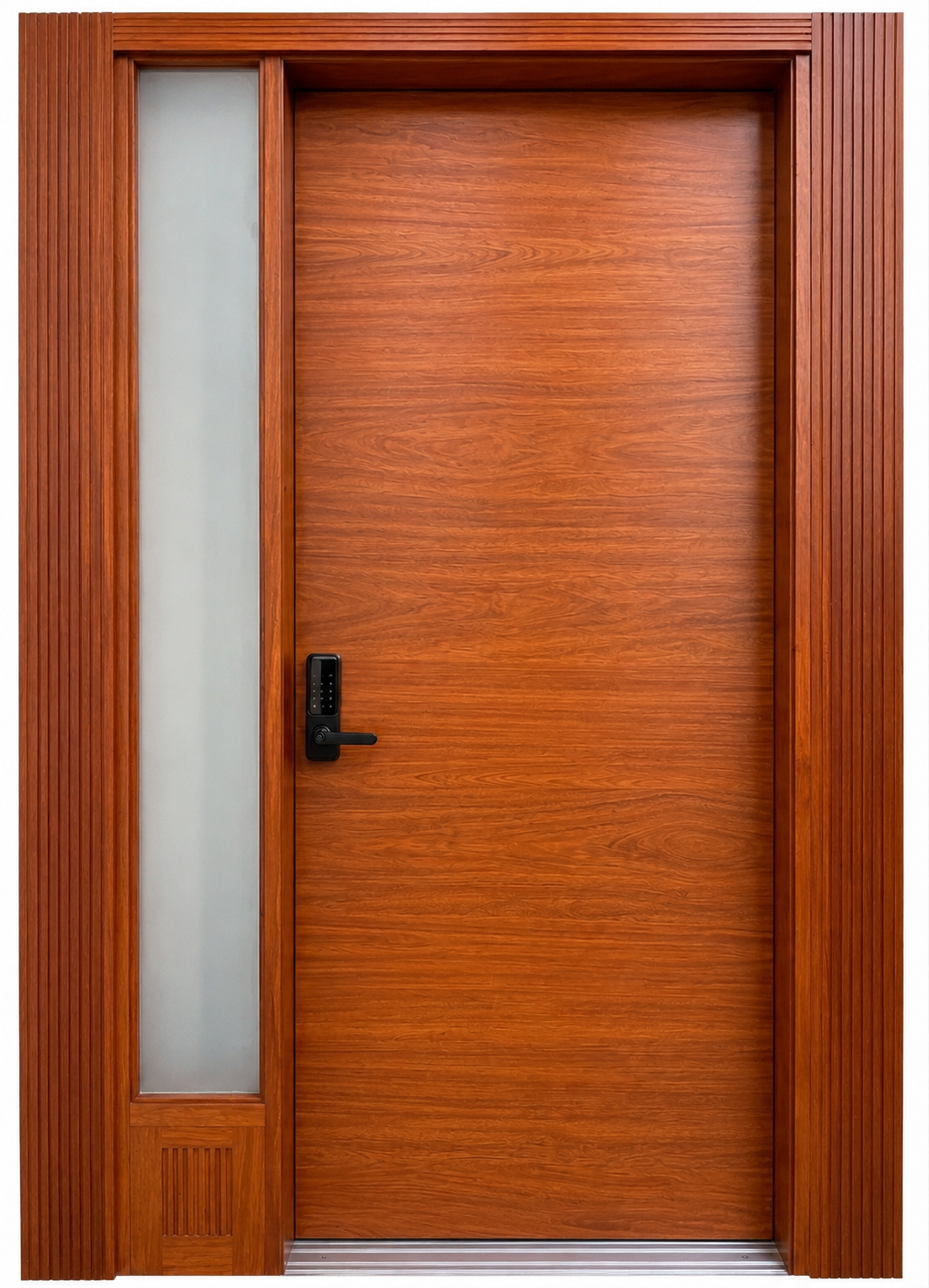Double Thickness Pivot Flash Door with a Side Panel